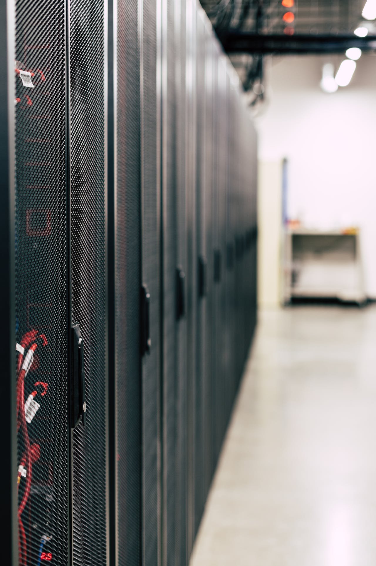 stock image of server room